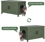 Homhedy Cat Litter Box Enclosure, Litter Box Furniture Hidden - Image 7