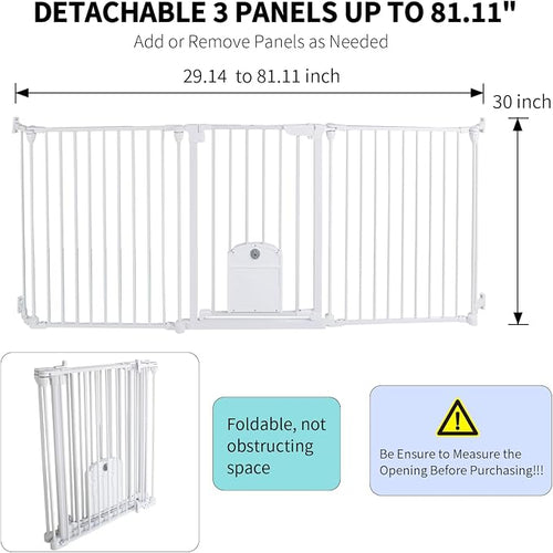 81.11" Extra Wide Baby Gate - Image 2