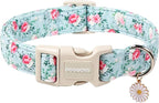 DOGWONG Floral Dog Collar, Cute Adjustable Flower Collar, Girl Female Dog Collar by DOGWONG