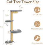 Wall Mounted Cat Wall Shelves and Climbing Tree - Image 4