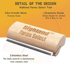 Deshedding Grooming Tool for Dogs, Cats & Horses, Ergonomic Design Wood Groom - Image 3