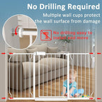 Extra Wide Baby Gates 71.5-76.3 Inch White Pressure Mounted Baby Gate Indoor - Image 4