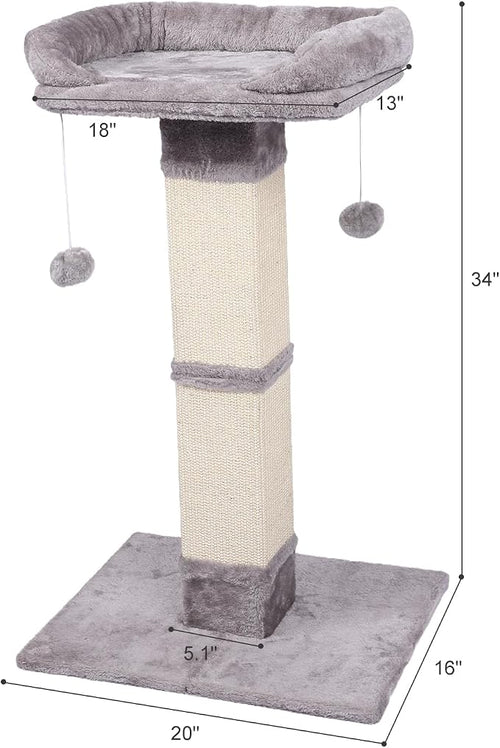 34" Tall Cat Scratching Post - Image 2