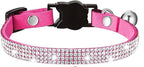 Cat Collars, Rhinestone for Girl Cats Bling Kitten Flower Adjustable Breakaway by Bbmmayy