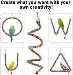 Bird Rope Perch & Birds Swing Set - Image 5