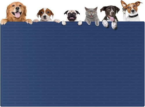 51.2"x25.6" Largest Dog Food Mat, XXXXL Silicone Dog and Cat Mat by Goldleaf