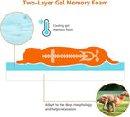 Amazon Basics Dog Bed with Cooling Gel Memory Foam, Machine Washable Removable - Image 5