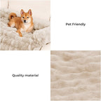 FUNNY FUZZY Pet Fluffy Plush Calming Dog Couch Bed Sofa Protector Washable Pets - Image 3