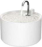 Voluas Ceramic Cat Water Fountain: 2.2L/74oz Cat Fountains by Voluas