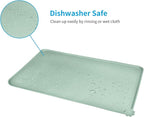 AUDWUD Silicone Waterproof Pet Feeding Mats, Anti Slip Bowl Pad, Dog Mat - Image 5