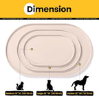 Dog Food Mat, 1/2 Inch Raised Edges Cat Feeding Mat, BPA-Free Silicone Pet Mats - Image 3