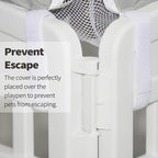 PJYuCien Dog Playpen Mesh Top Cover, Fits 36 Inch 4 Panels Regular Square - Image 4
