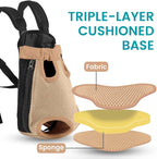 Dog Backpack Carrier, Thick Straps & Cushion, Pet Sling Front Backpacks - Image 4