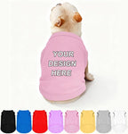 Custom Dog Clothes Shirts for Small Large Dogs Breathable Pet Shirt Customized by Plmoknijb