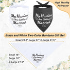 SZEE 2 Pack My Humans are Getting Married Dog Bandanas, Wedding or Engagement - Image 4