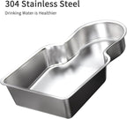 RIZZARI Stainless Steel Pet Water Feeder: 8L Gravity Leak-Proof Auto Refill - Image 5