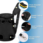 Mosago Dog Backpack Carrier, Adjustable Pet Front Carriers, Legs Out Carrying - Image 5