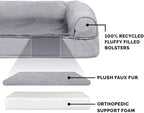Furhaven Orthopedic Dog Bed for Large Dogs w/ Removable Bolsters & Washable - Image 4