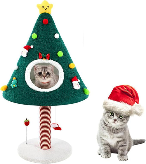 36.6 Inch Christmas Cat Tower by Dansydaisy
