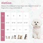 Cotton Dog Collar, Adjustable Puppy Dog Collars, Cute Girl or Boy Dog Collar - Image 2