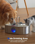 3.4Gal Dog Water Fountain for Large Dogs, 13L Stainless Steel Large Pet Fountain - Image 3