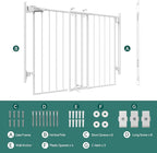 Babelio 27-45" No Bottom Bar Baby/Dog Gate - Image 6