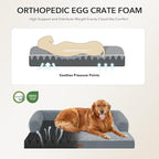 Orthopedic XXL Dog Beds, Waterproof Egg Crate Foam Big Pet Bed - Image 2