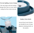 Double Dog Cat Bowl Set with Automatic Water Dispenser, Stainless Steel - Image 4