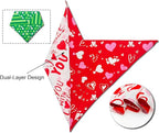 Valentine's & St. Patrick's Day Dog Bandana Set 2PCS-Small, Holiday Party - Image 4