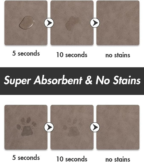 Absorbent Dog Food Mat-Dog Mat for Food and Water Bowl, Quick Dry Pet Food Mat - Image 2