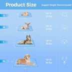 Rywell Cooling Mat for Dogs Large, Washable Non-Toxic Portable Kennel Dog Bed - Image 9