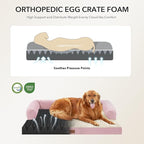 Orthopedic Dog Beds for Large Sized Dogs, Waterproof Egg Crate Foam Medium Dog - Image 2