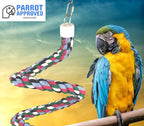 65 inch Length Colorful Cotton Bendable Rope Perch Swing Bird Chew Toys Amazon - Image 6