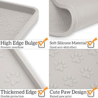 Ptlom Dog Food Mat Anti-Slip Pet Bowl Mats - Image 3