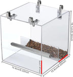 No Mess Bird Feeder for Cage, Automatic Acrylic No Mess Bird Feeder Cage for - Image 2