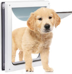 Doggie Dog Flap Interior Sliding Door Wall 2 Ways Locking Entry Pet Glass Door - Image 2