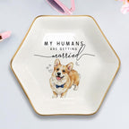 Custom Pet Portrait Watercolor Ring Dish, My Humans Are Getting Married Jewelry - Image 6