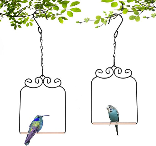 2PK Metal Frame Hummingbird Swings and Perches by XYADX