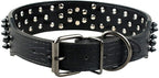 Serijoars Spiked Studded Dog Collar, PU Leather Dog Collar, Adjustable Pet - Image 5