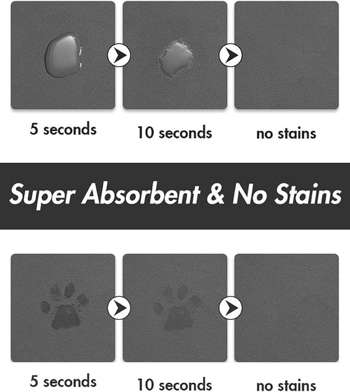 Absorbent Dog Food Mat-Dog Mat for Food and Water Bowl, Quick Dry Pet Food Mat - Image 2
