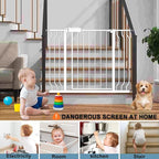 Extra Wide Baby Gates 48-53 Inch Child Dog Pet Gate Indoor Adjustable Safety - Image 8