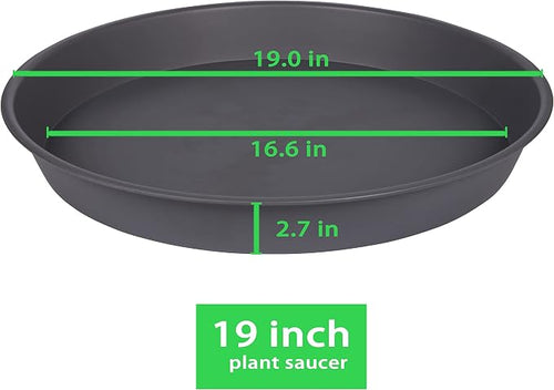 4 Pack of 18 19 inch Plant Saucer Round, Deep Plant Saucers - Image 2