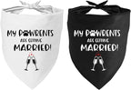 Getting Married Pet Dog Bandana, Engagement Announcement Dog Wedding Bandana by YROVWENQ