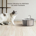 PEKTACO Cat Water Fountain Replacement Filters & Pre-Filter Sponges - Image 8