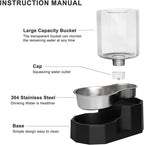 Sfozstra Large Dog Water Dispenser: 5L Automatic Gravity Water Feeder - Image 4