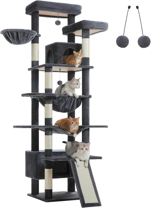 81" Heavy Duty Cat Tree for Large Cats up to 20lbs by MUTTROS