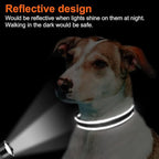Joytale Reflective Dog Collar, Soft Neoprene Padded Breathable Nylon Pet Collar - Image 5