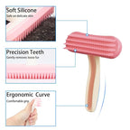 2 Pack Bunny and Chinchilla Grooming Brush – Soft Silicone De-Shedding Bath & - Image 3