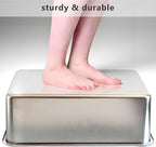 2-Pack Stainless Steel Cat Litter Boxes, Includes Catnip Fish Toy & Wand - Image 5
