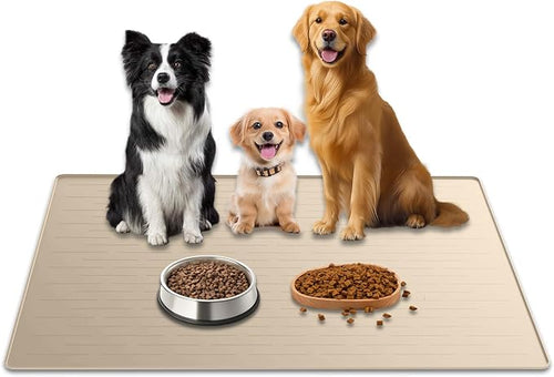 40"x30" XXL Silicone Dog Feeding Mat, 1.5MM Extra Thick Dog Bowl Mat by WelcometoULTIBE